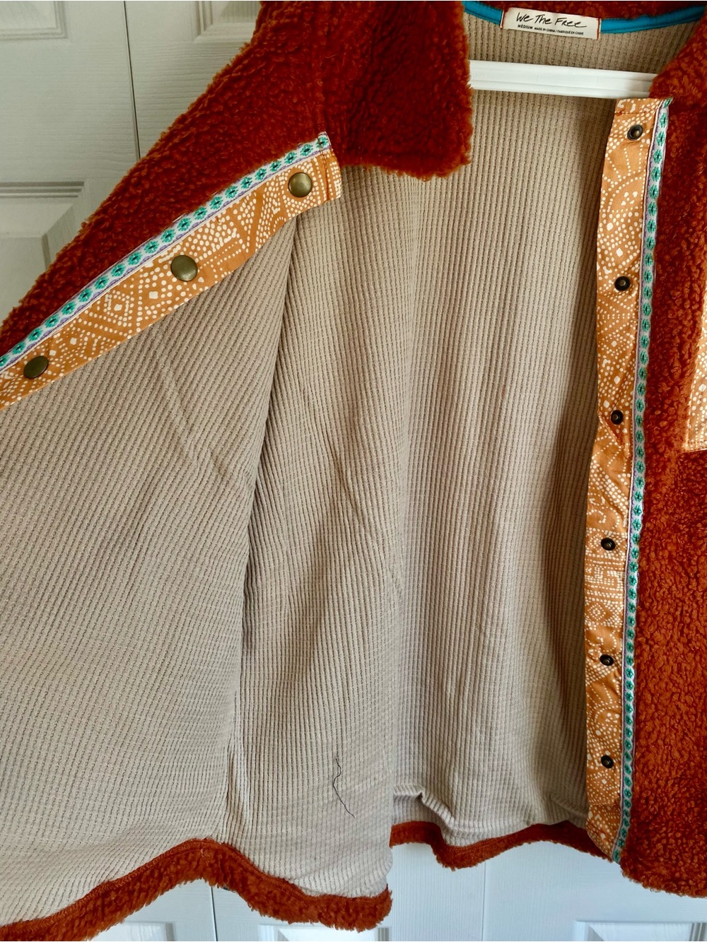 NEW Free People This and That Sherpa Cardi Sherpa Jacket Size M - Picture 6 of 8